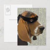 Ninja Basset Hound Dog Briefkaart (Voorkant / Achterkant)