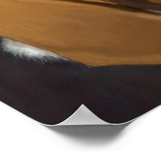 Ninja Basset Hound Dog Poster (Hoek)