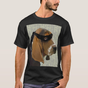 Ninja Basset Hound Dog T-shirt
