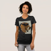 Ninja Basset Hound Dog T-shirt (Voorkant volledig)