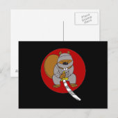 Ninja Beaver Briefkaart (Voorkant / Achterkant)