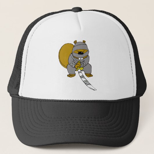 Ninja Beaver Trucker Pet (Voorkant)