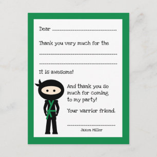 Ninja bedankt je opmerking, met kleurverandering