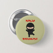 ninja biologist ronde button 5,7 cm (Voorkant /achterkant)