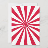 Ninja Birthday Invitation Red Ninja Kaart (Achterkant)