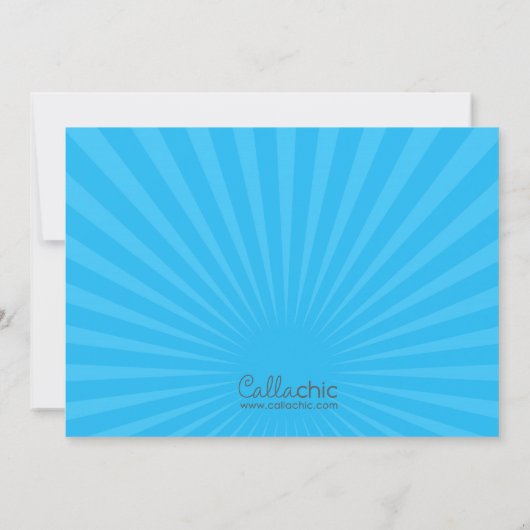 Ninja Birthday Invitations (Boys) Kaart (Achterkant)