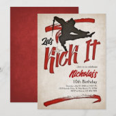 Ninja Birthday Kaart (Voorkant / Achterkant)