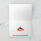 Ninja Birthday Kaart. Feest als een ninja Kaart (Binnen)