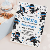 Ninja Birthday Karate Martial Arts Birthday Party Kaart