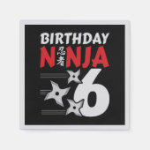 Ninja Birthday Party - Birthday Ninja 6 Servet (Voorkant)