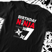 Ninja Birthday Party - Birthday Ninja 7 T-shirt
