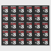Ninja Birthday Party - Birthday Ninja 8 Cadeaupapier (Vlak)