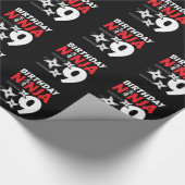 Ninja Birthday Party - Birthday Ninja 9 Cadeaupapier (Hoek)