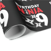 Ninja Birthday Party - Birthday Ninja 9 Cadeaupapier (Rol Hoek)