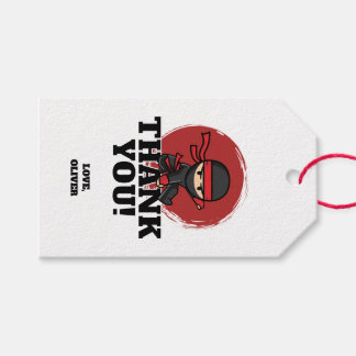 Ninja Birthday Party Cadeaulabel