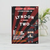 Ninja Birthday Party Invitation Kaart (Staand voorkant)