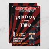 Ninja Birthday Party Invitation Kaart (Voorkant / Achterkant)
