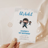 Ninja Birthday Party Kaart