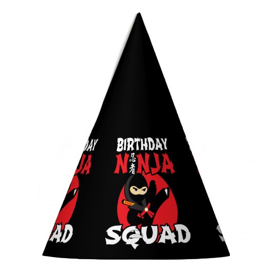 Ninja Birthday Party Theme - Birthday Ninja Squad Feesthoedjes (Links)