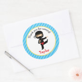 Ninja Birthday Stickers Personalized Boy Favors (Envelop)