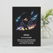 Ninja Birthday Uitnodiging (Staand voorkant)