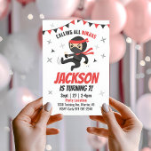 Ninja Birthday Uitnodiging