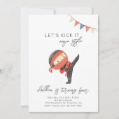 Ninja Birthday Uitnodiging | Uitnodiging van de pa (Voorkant)