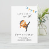 Ninja Birthday Uitnodiging | Uitnodiging van de pa (Staand voorkant)