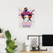 Ninja Birthday Welcome Sign Poster (Thuiskantoor)