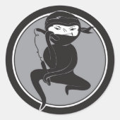NInja Black Belt Stickers (Voorkant)
