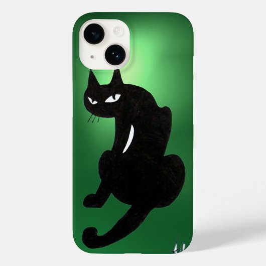NINJA BLACK CAT green Case-Mate iPhone Case (Achterkant)