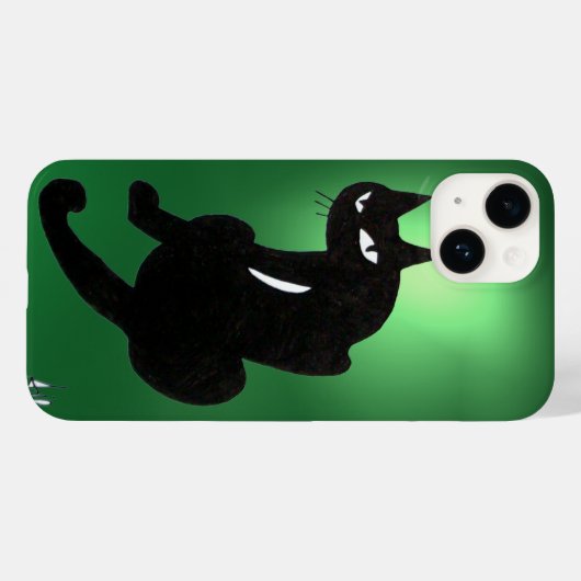 NINJA BLACK CAT green Case-Mate iPhone Case (Achterkant (horizontaal))