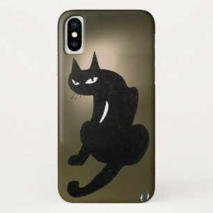 NINJA BLACK CAT Grey Case-Mate iPhone Case