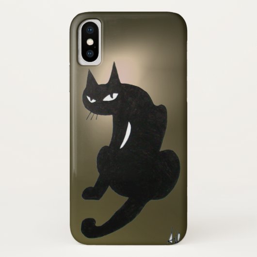NINJA BLACK CAT Grey Case-Mate iPhone Case (Achterkant)