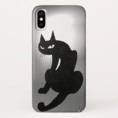 NINJA BLACK CAT Grey White Case-Mate iPhone Case (Achterkant)