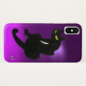NINJA BLACK CAT Paars Case-Mate iPhone Case (Achterkant (horizontaal))