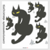 NINJA BLACK CAT STICKER (Vel)