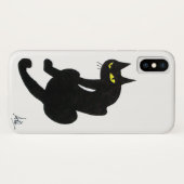NINJA BLACK CAT White Case-Mate iPhone Case (Achterkant (horizontaal))