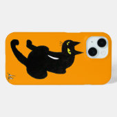 NINJA BLACK CAT Yellow Case-Mate iPhone Case (Achterkant (horizontaal))