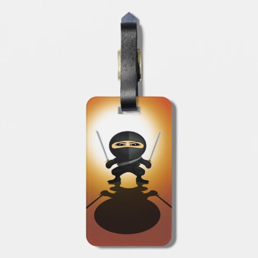 Ninja Boy Bagagelabel (Achterkant verticaal)