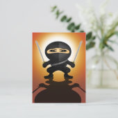 Ninja Boy Briefkaart (Staand voorkant)