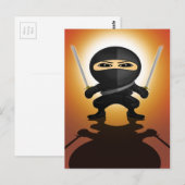 Ninja Boy Briefkaart (Voorkant / Achterkant)