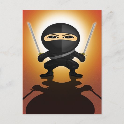 Ninja Boy Briefkaart (Voorkant)