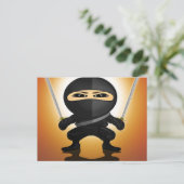 Ninja Boy Briefkaart (Staand voorkant)