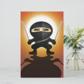Ninja Boy Briefpapier (Staand voorkant)