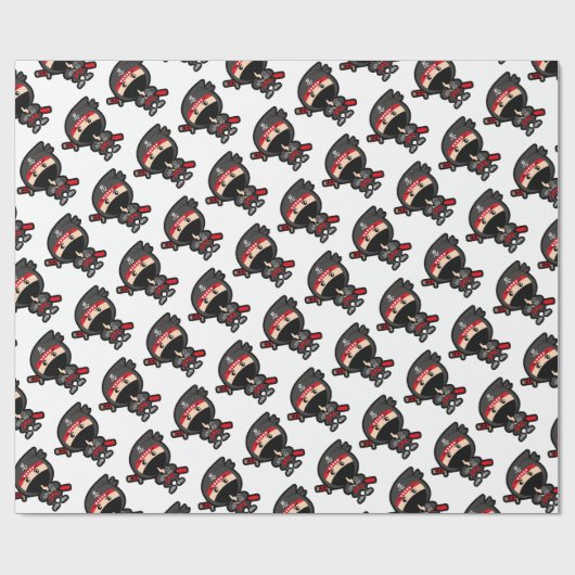 Ninja Boy Cadeaupapier (Vlak)