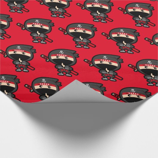 Ninja Boy Cadeaupapier (Hoek)