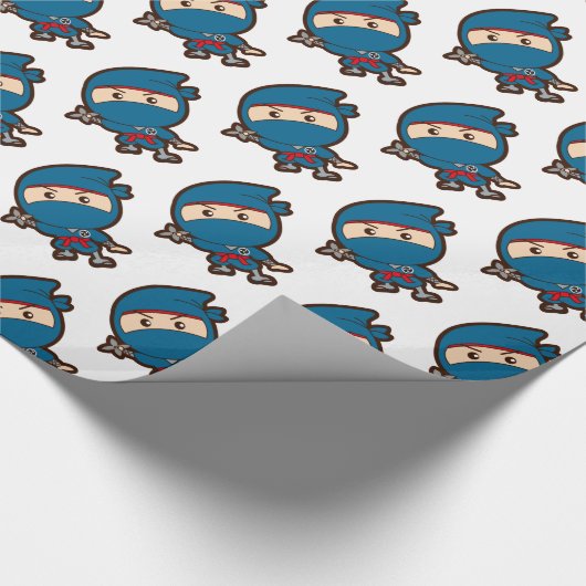 Ninja Boy Cadeaupapier (Hoek)