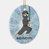 Ninja Boy Design Ornament (Rechts)