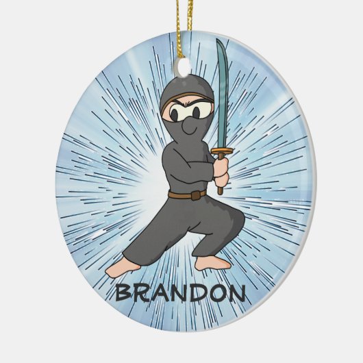 Ninja Boy Design Ornament (Links)